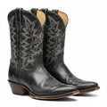 Distressed Black Cowboy Boots