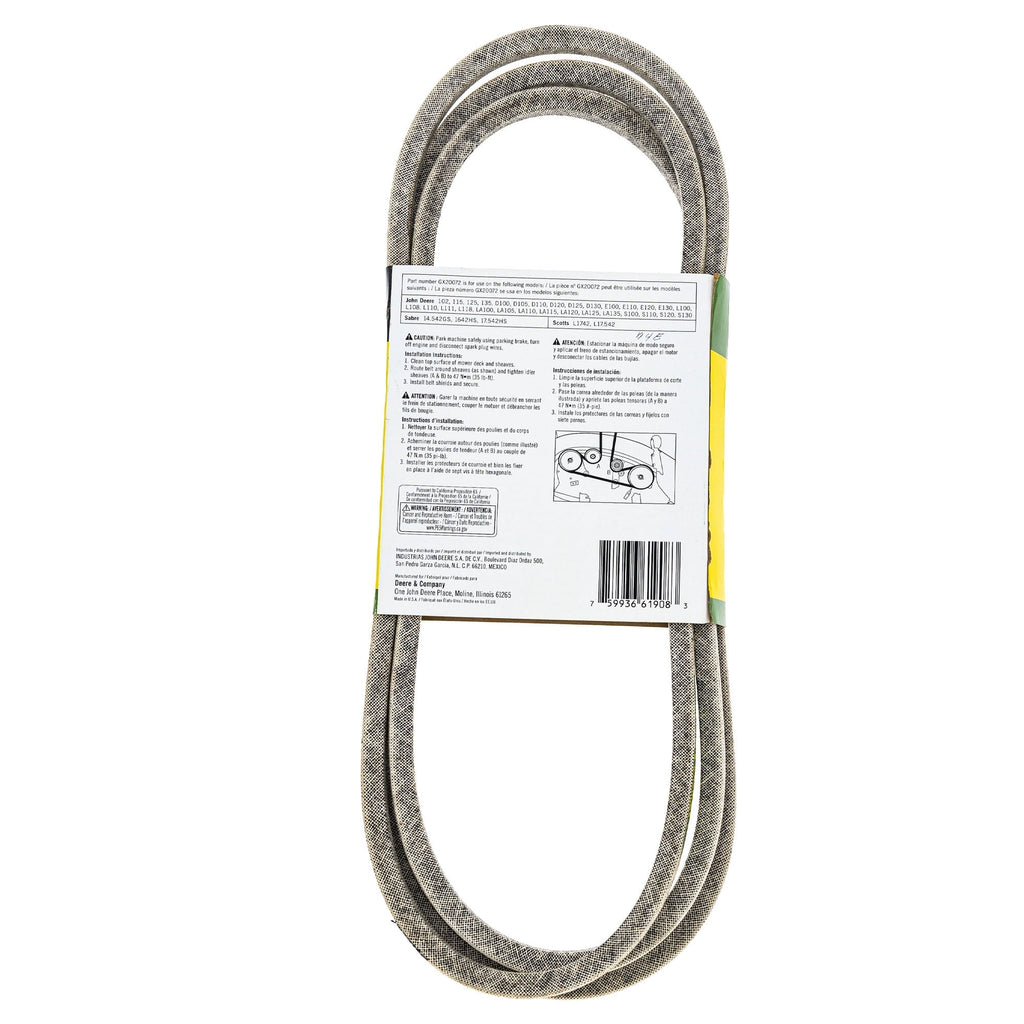 John Deere 42-inch Deck Drive Belt GX20072 – Sabatini Shoes