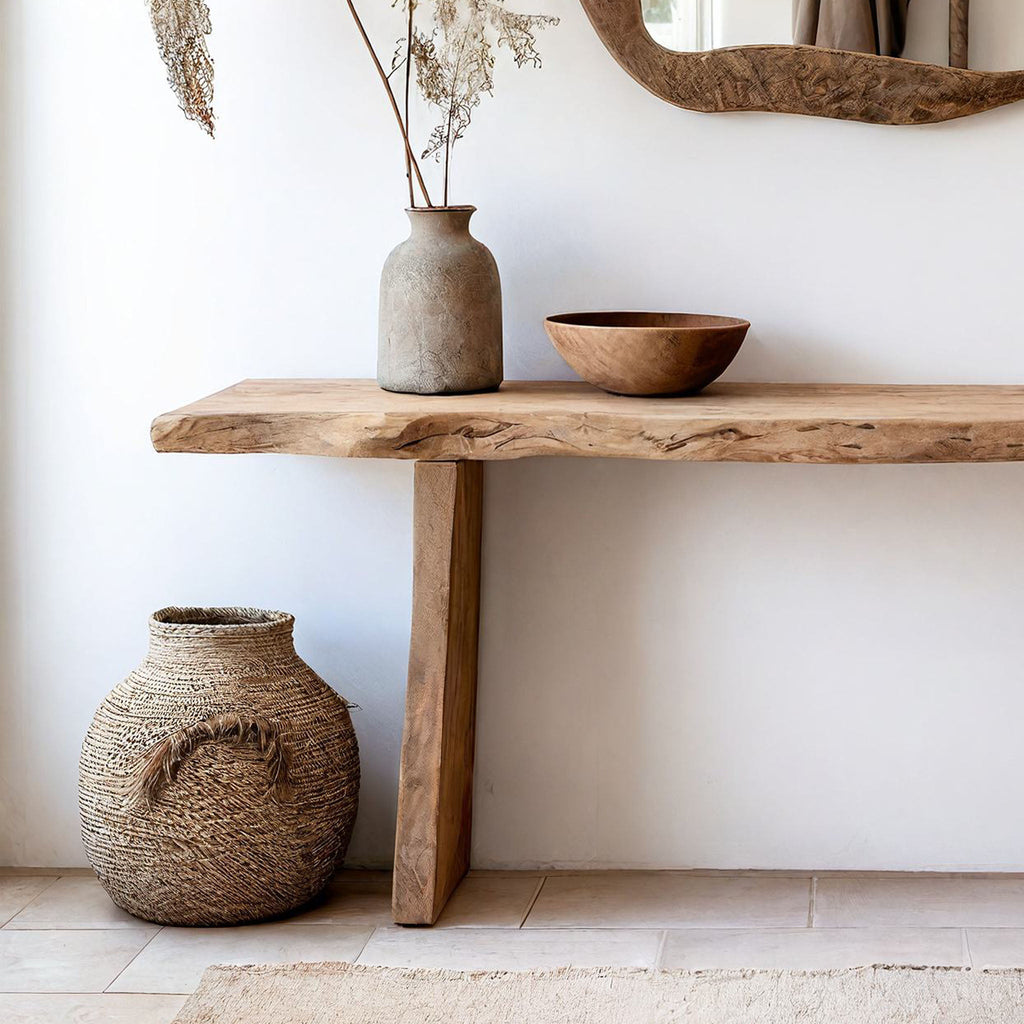 Solid Wood Entryway Console Table with Clean Lines - view 3