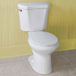 Glacier Bay 2-Piece 1.28 GPF High Efficiency Single Flush Elongated To ...