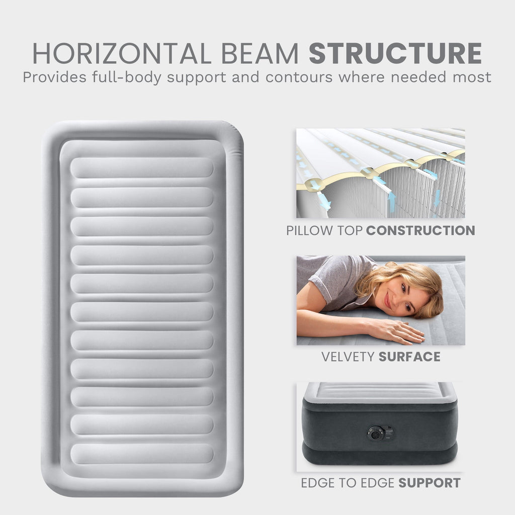 Intex - Dura-Beam Plus Series Elevated Airbed With IP, Twin