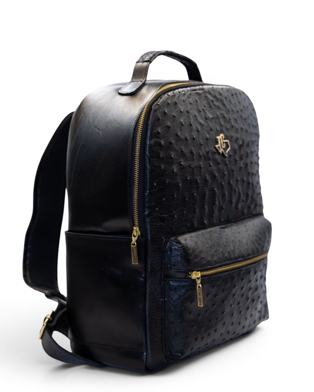 Onyx Ostrich Backpack