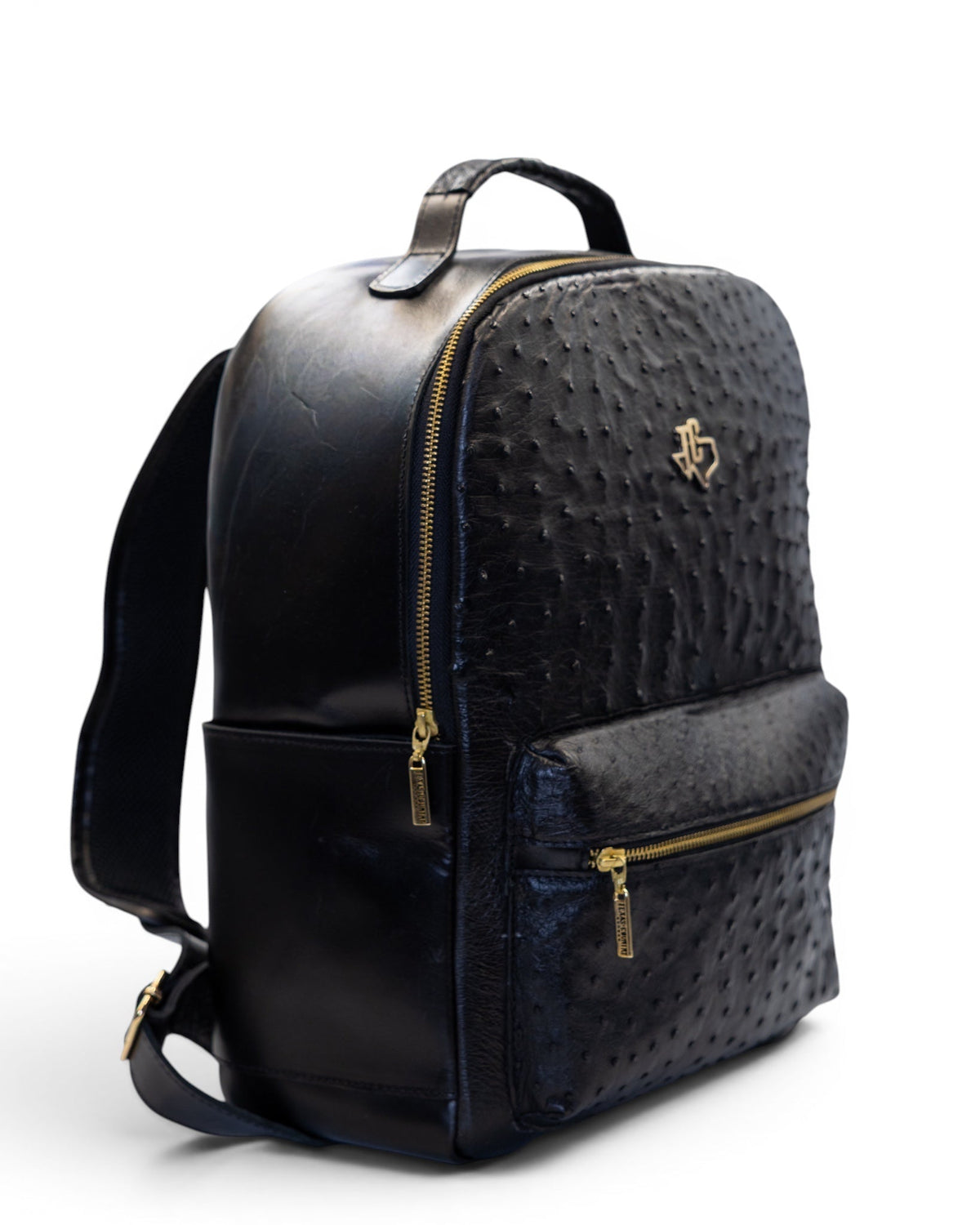 Onyx Ostrich Backpack