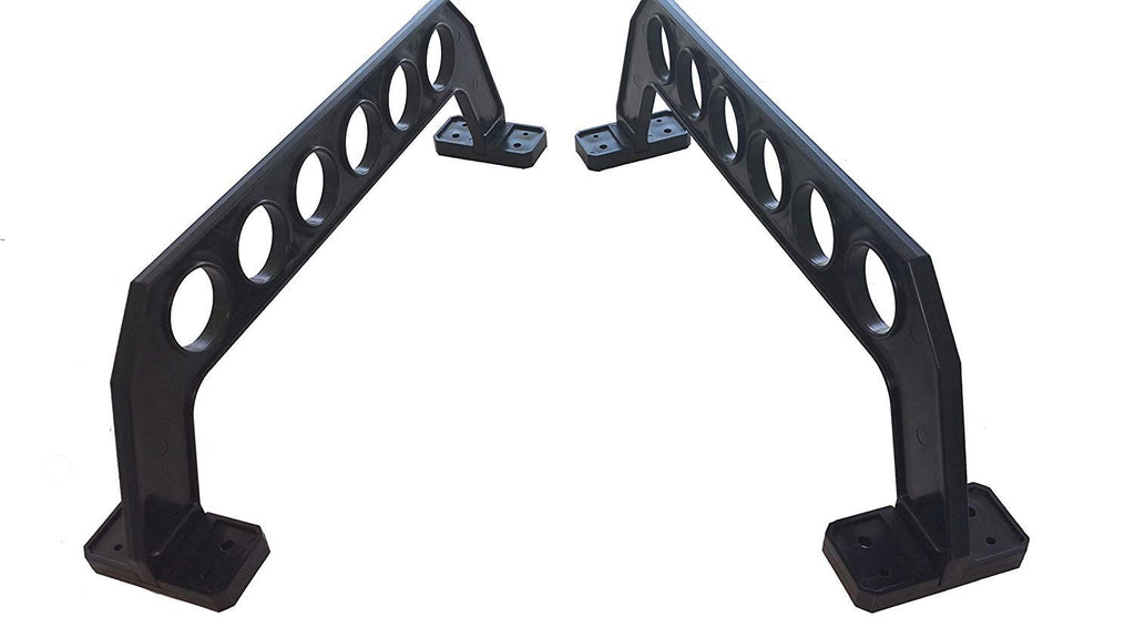 Cobra Storage Garage Door Storage Rack - 21" Black ABS Plastic Fishing Rod Holder - Ultimate Garage Organization for Fishing Gear and Equipment