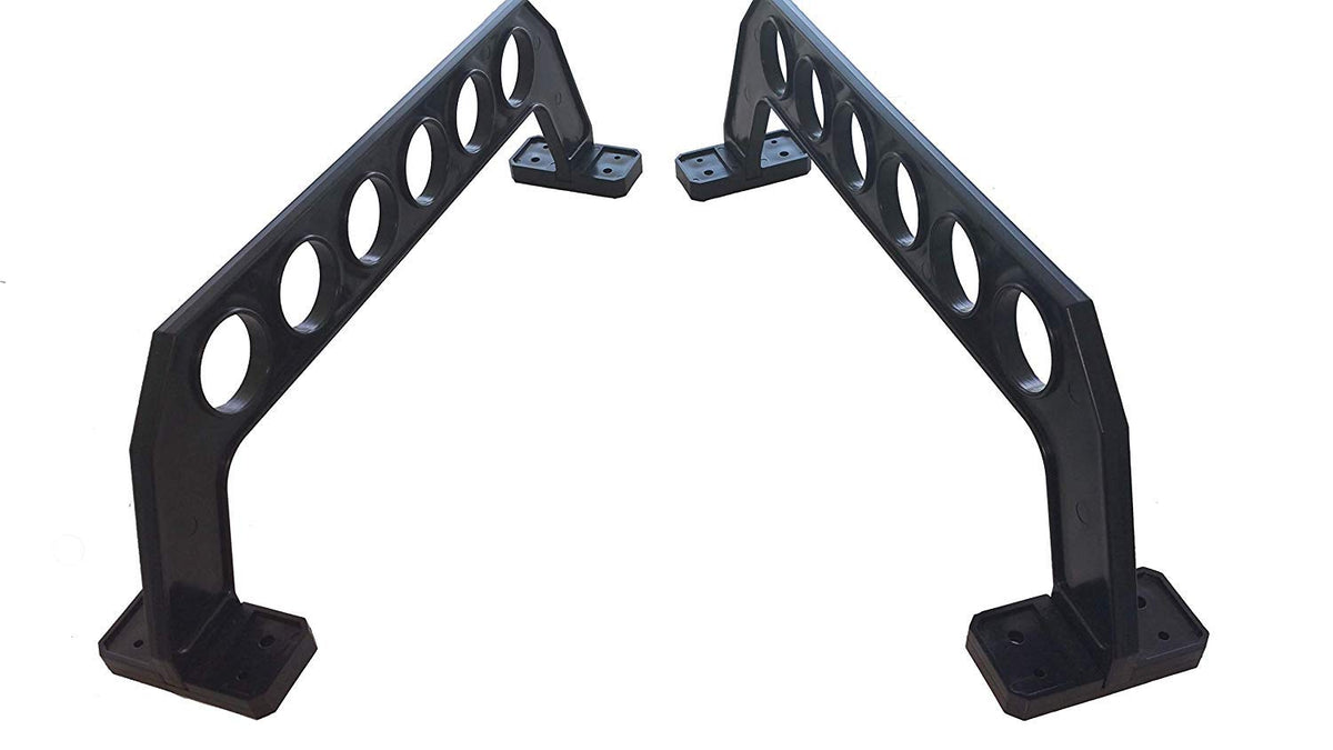 Cobra Storage Garage Door Storage Rack - 21" Black ABS Plastic Fishing Rod Holder - Ultimate Garage Organization for Fishing Gear and Equipment