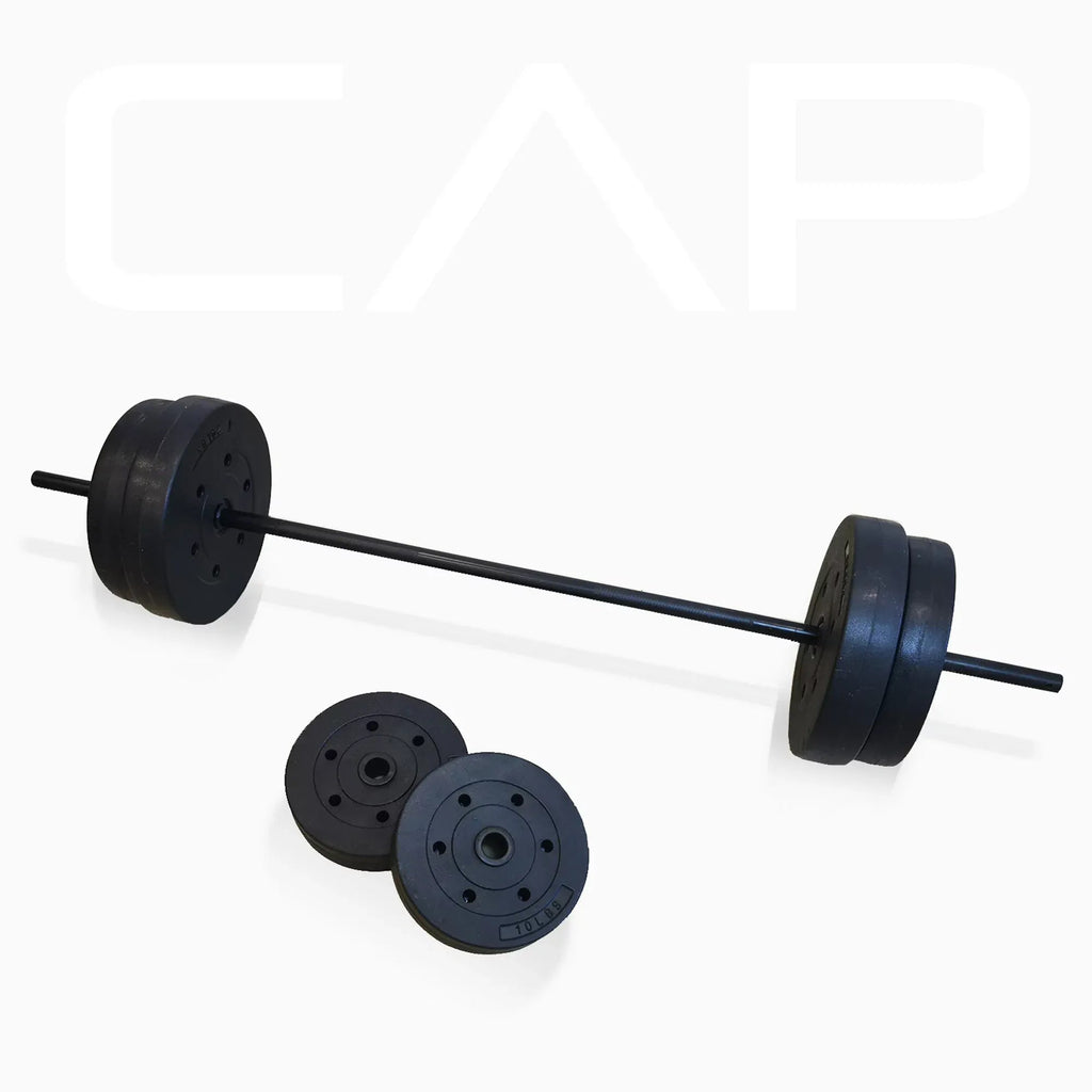 Adjustable Standard Weight Bench With Rack, Leg Extension And 90 lb We ...