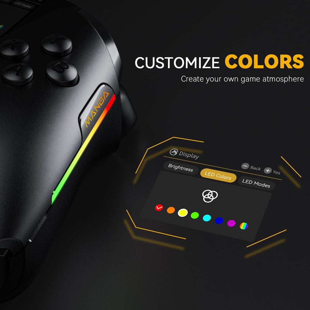 ManbaOne Interactive Screen Wireless Gaming Controller (Black)