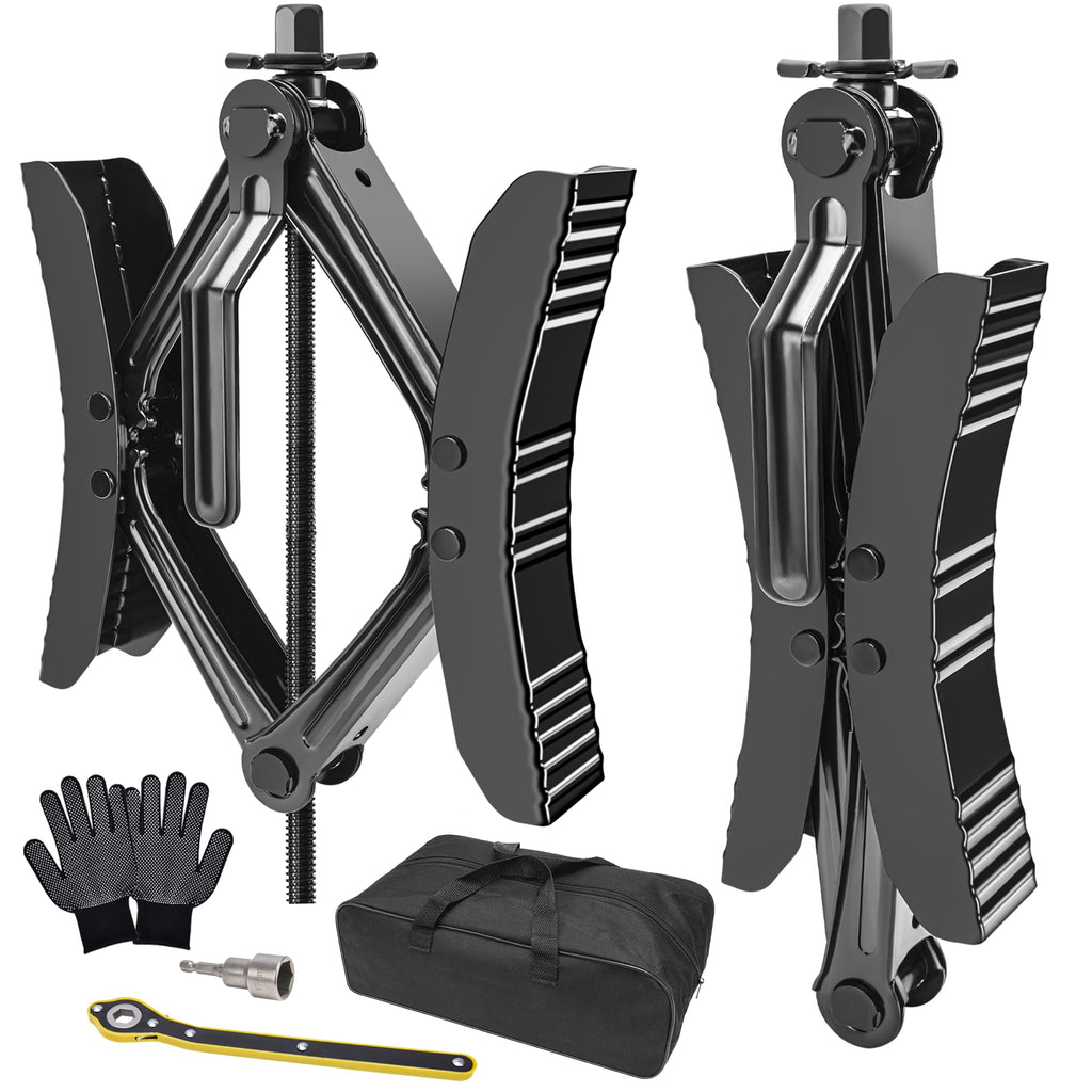 Lezcufer Camper Wheel Chock Stabilizer 2 Sets for RV Travel Trailer Heavy Duty X-Shaped RV Stabilizer Wheel Chock Anti-Move Tire Wheel Chock