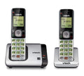 VTech CS6719-2 2-Handset Cordless Phone with Caller ID/Call Waiting, Handset Intercom & Backlit Display/Keypad, Silver