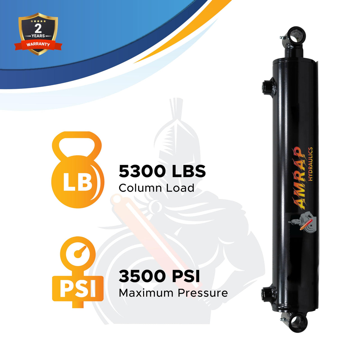 1.5x4 Hydraulic Cylinder - 1.5" Bore 4" Stroke Double Acting Welded Cross Tube Hydraulic Cylinder 3500 PSI Retracted: 12, Extended: 16,SAE#4