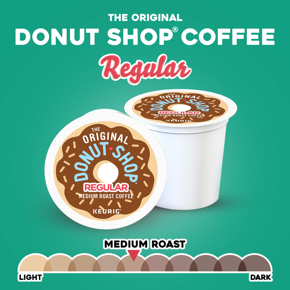 The Original Donut Shop Regular, K-Cup Pods, 72 Count