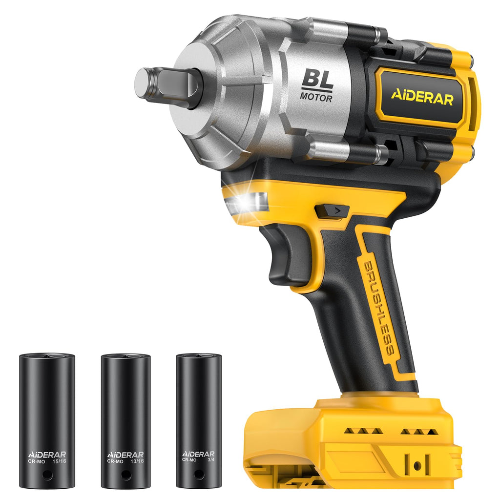 20V Cordless Impact Wrench for DeWalt Battery 1500Nm (1106 Ft-Lbs)