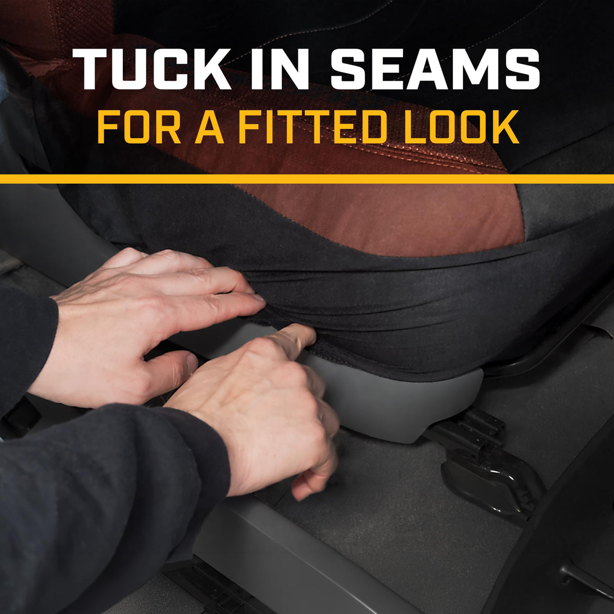 Cat MeshFlex Automotive Seat Covers for Cars Trucks and SUVs – Gray Car Seat Covers for Front Seats, Truck Seat Protectors with Comfortable Mesh Back