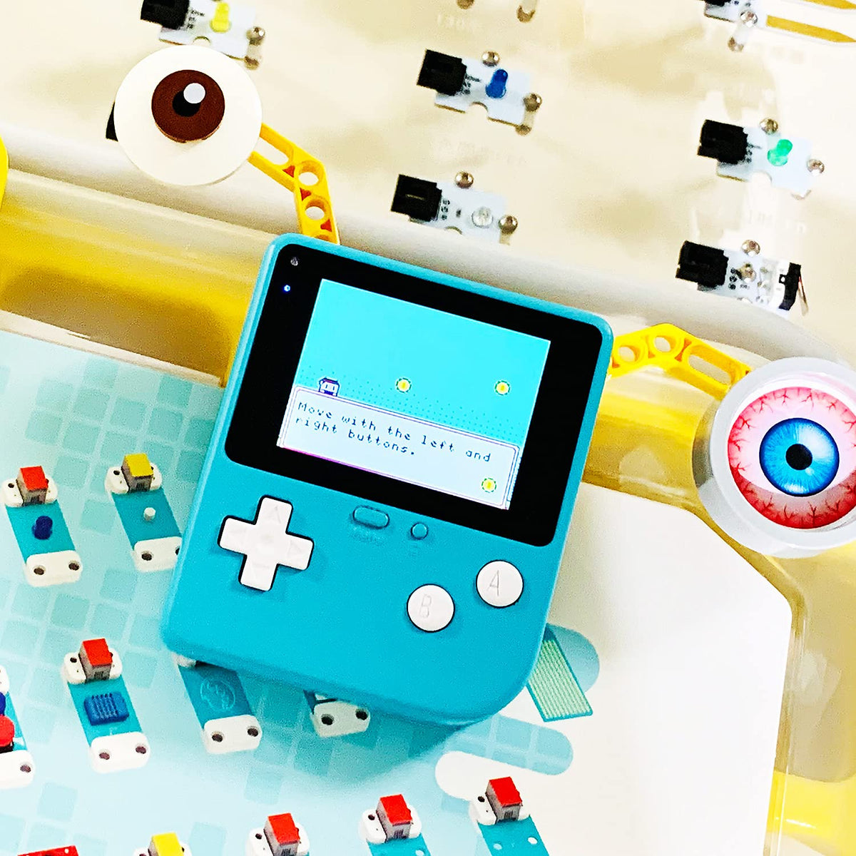 ELECFREAKS Retro Coding Arcade for Microsoft Makecode DIY Programmable Handheld Game Console Suitable for STEM Education, Game Programming Learning