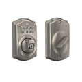 Schlage Electronic Keypad Deadbolt Lock, Camelot Trim, Satin Nickel
