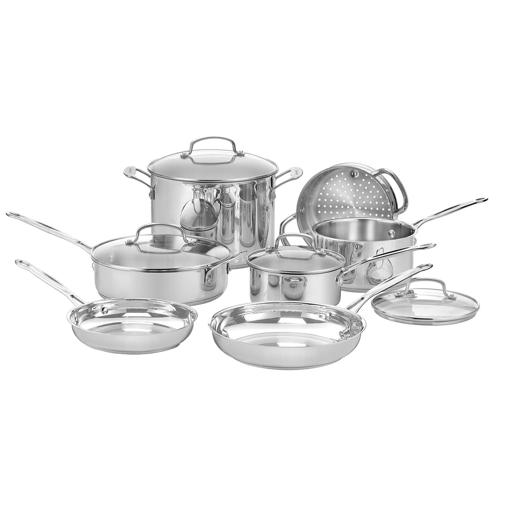 Cuisinart Chef's Classic 11-Piece Stainless Steel Cookware Set, 77-11G