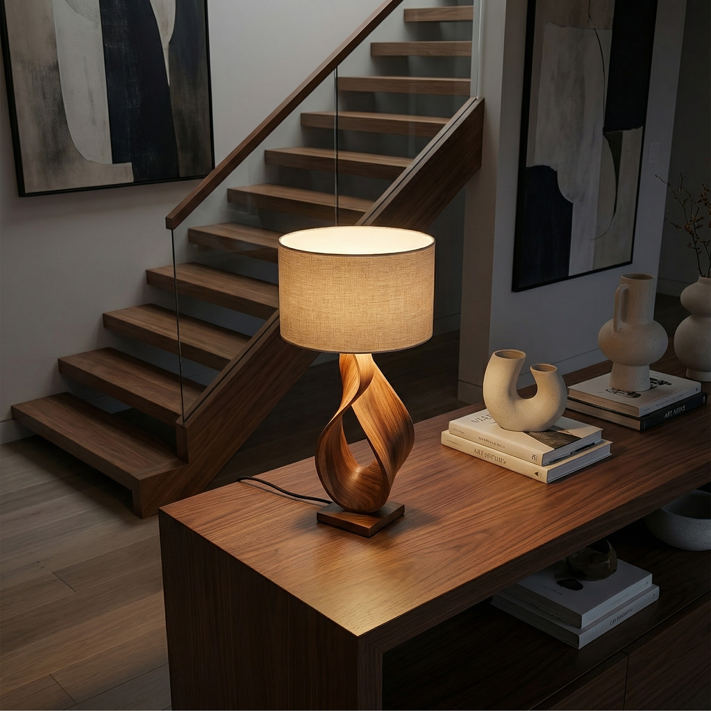 Monkey Pod Sculptural Table Lamp for Desk or Studio - view 2