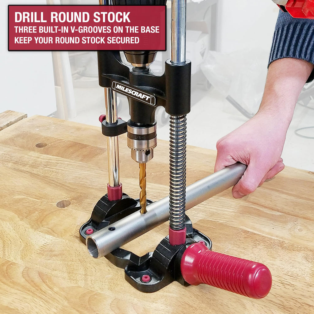 Milescraft DrillMate Portable Drill Guide Adjustable Precision Drilling Jig