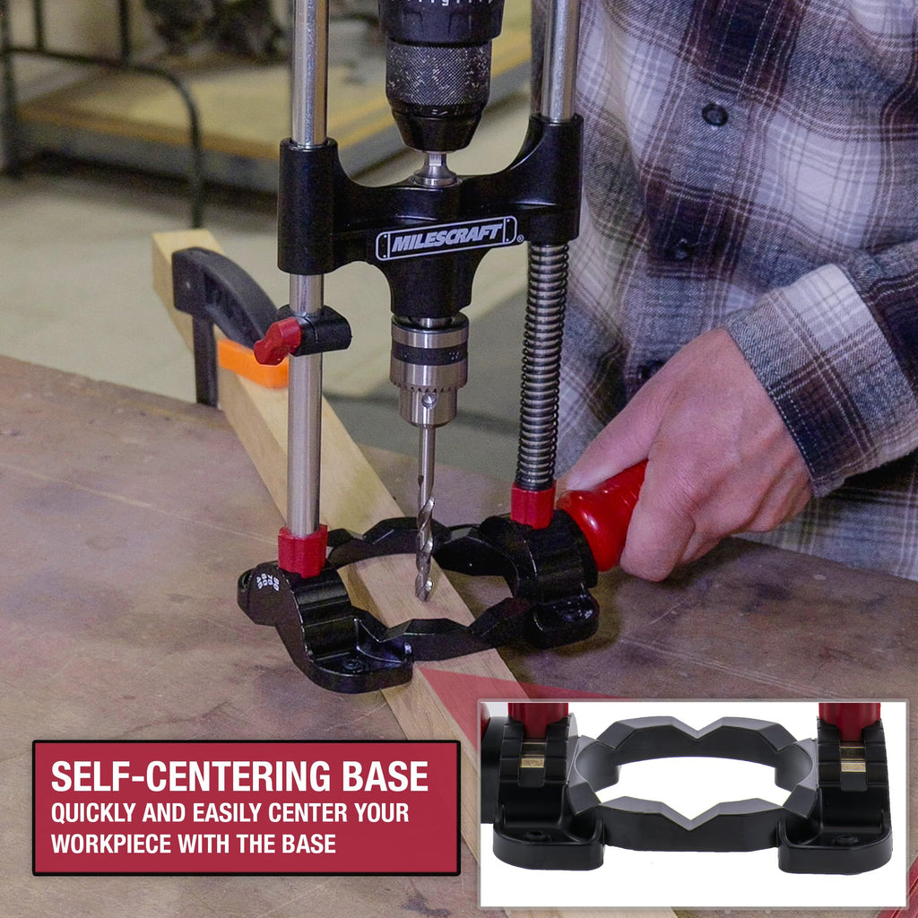Milescraft DrillMate Portable Drill Guide Adjustable Precision Drilling Jig