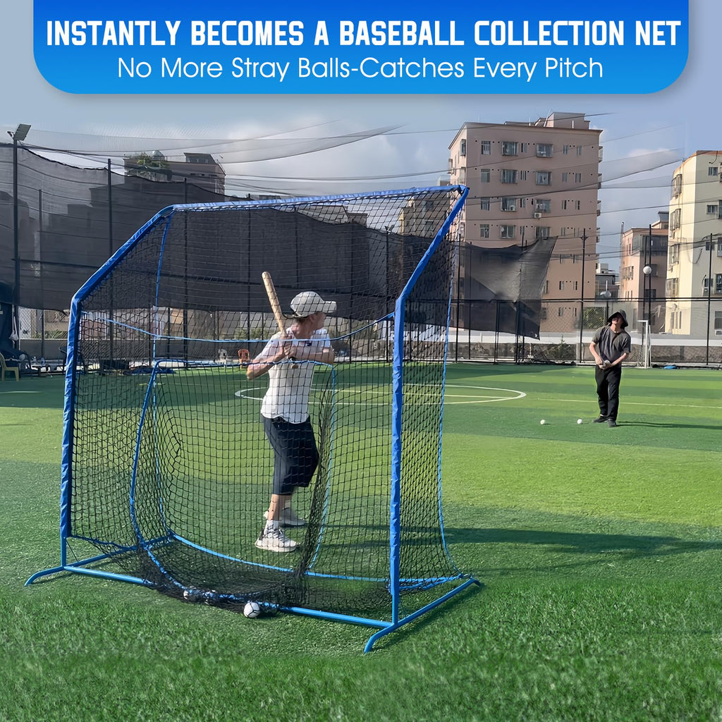 Baseball Softball Net with Blocking System, Batting Cage Practice Net