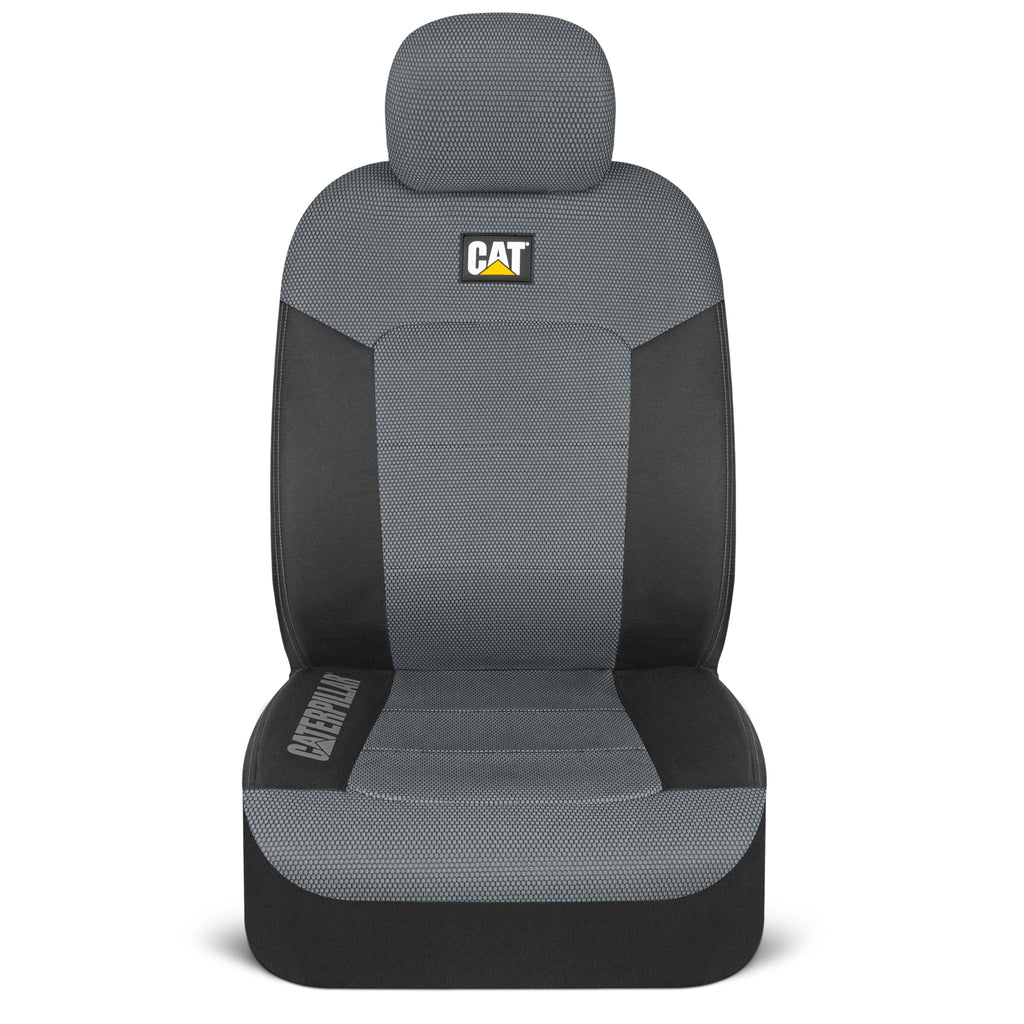 Cat MeshFlex Automotive Seat Covers for Cars Trucks and SUVs – Gray Car Seat Covers for Front Seats, Truck Seat Protectors with Comfortable Mesh Back