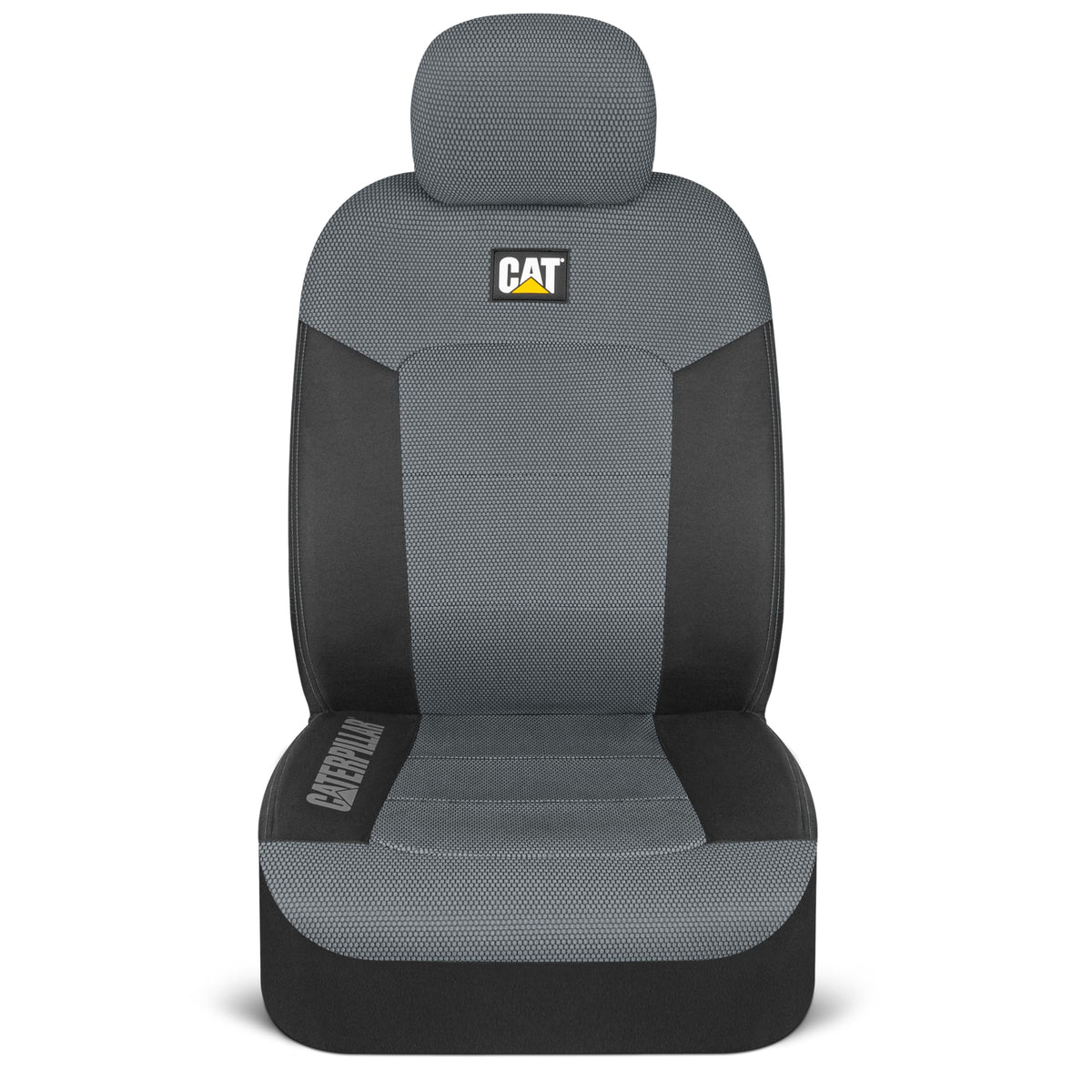 Cat MeshFlex Automotive Seat Covers for Cars Trucks and SUVs – Gray Car Seat Covers for Front Seats, Truck Seat Protectors with Comfortable Mesh Back
