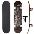 31 Inch Complete Skateboard for Beginners, Kids, Teens & Adults, Cartoon Double Kick 9-Layer Maple Deck,97A PU Wheels, Fully Assembled for Skate Park