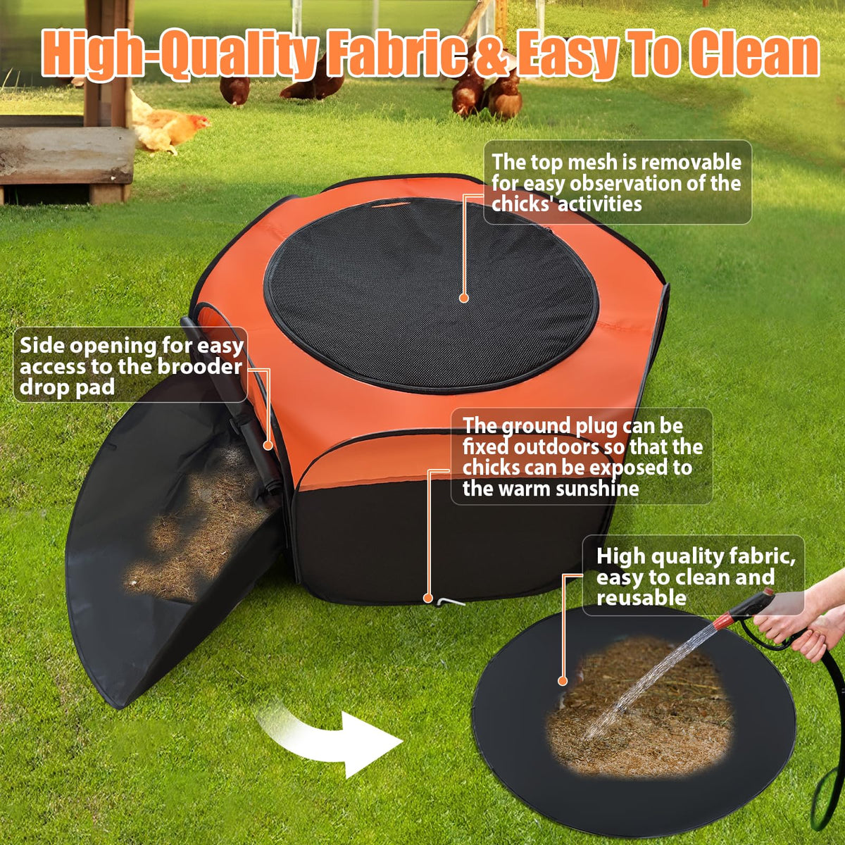Brooder Box for Chick, Chick Starter Kit with Brooder Heating Plate