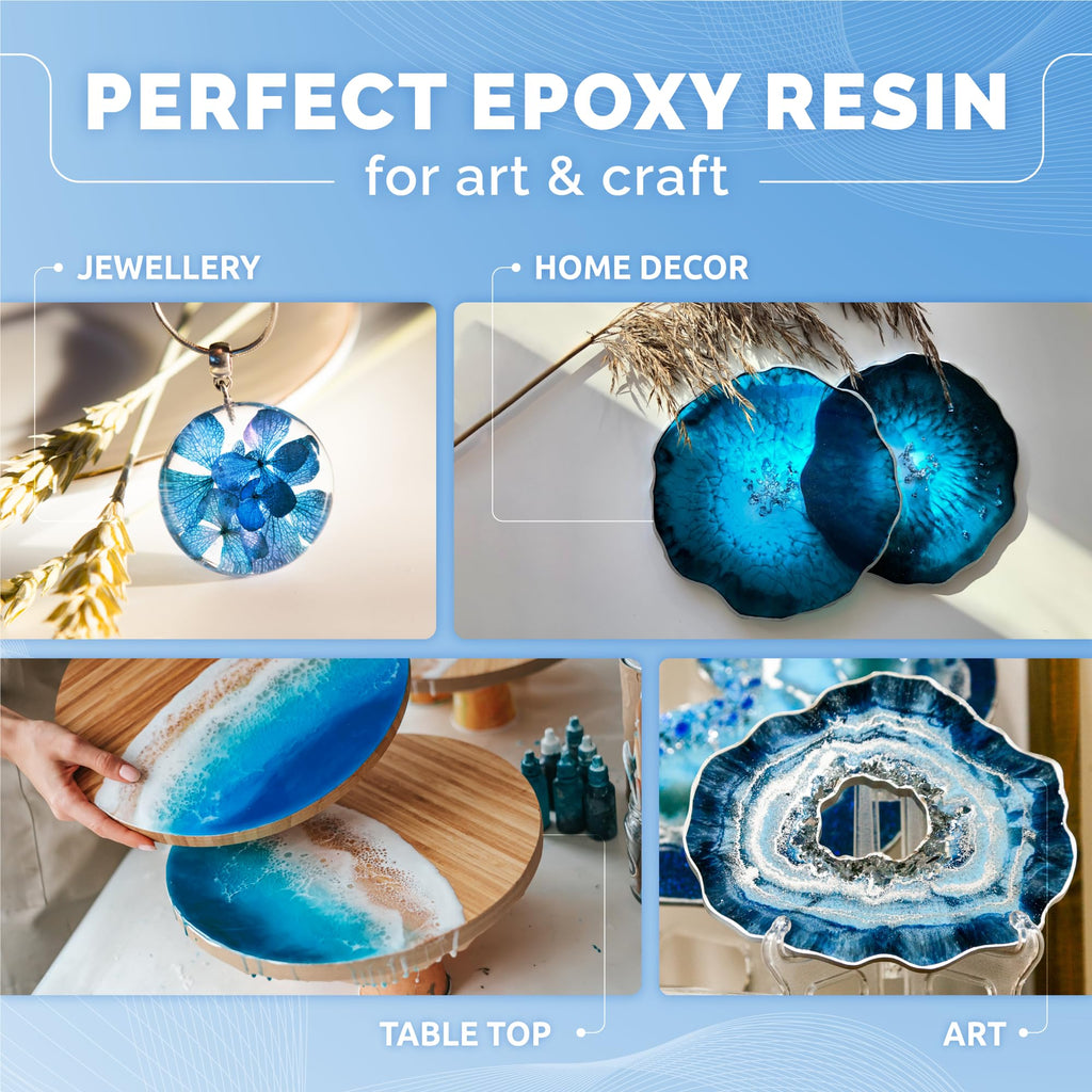 Craft Resin Crystal Clear Epoxy Resin Kit, Low Odor, UV Resistant, 1 Gallon