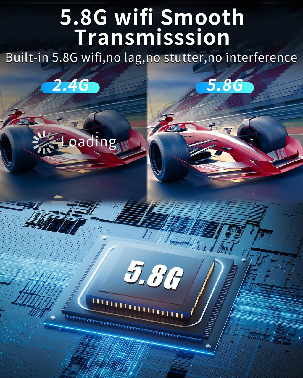 Wireless HDMI Transmitter and Receiver 328ft/100m Extender 1080P Output