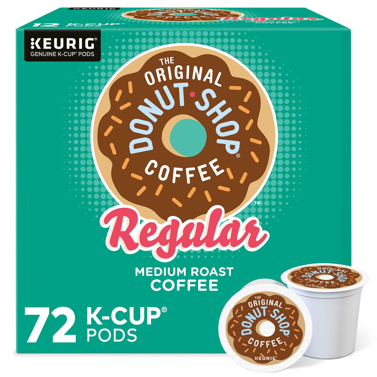 The Original Donut Shop Regular, K-Cup Pods, 72 Count