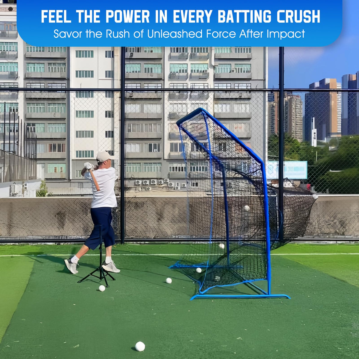 Baseball Softball Net with Blocking System, Batting Cage Practice Net