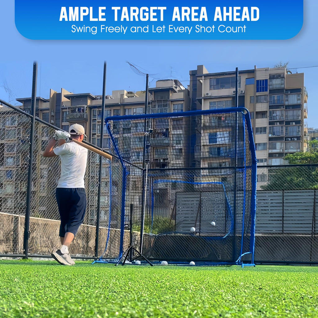 Baseball Softball Net with Blocking System, Batting Cage Practice Net
