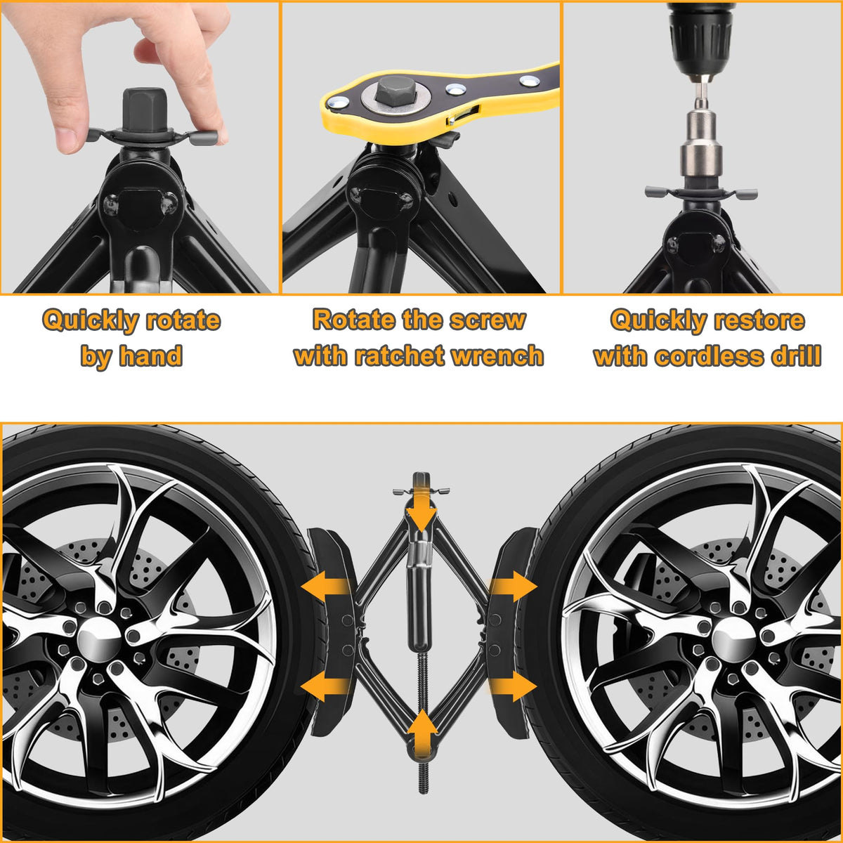 Lezcufer Camper Wheel Chock Stabilizer 2 Sets for RV Travel Trailer Heavy Duty X-Shaped RV Stabilizer Wheel Chock Anti-Move Tire Wheel Chock