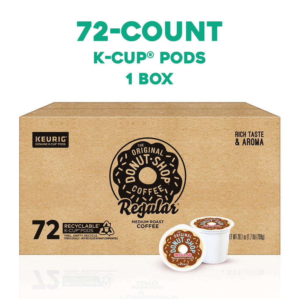 The Original Donut Shop Regular, K-Cup Pods, 72 Count