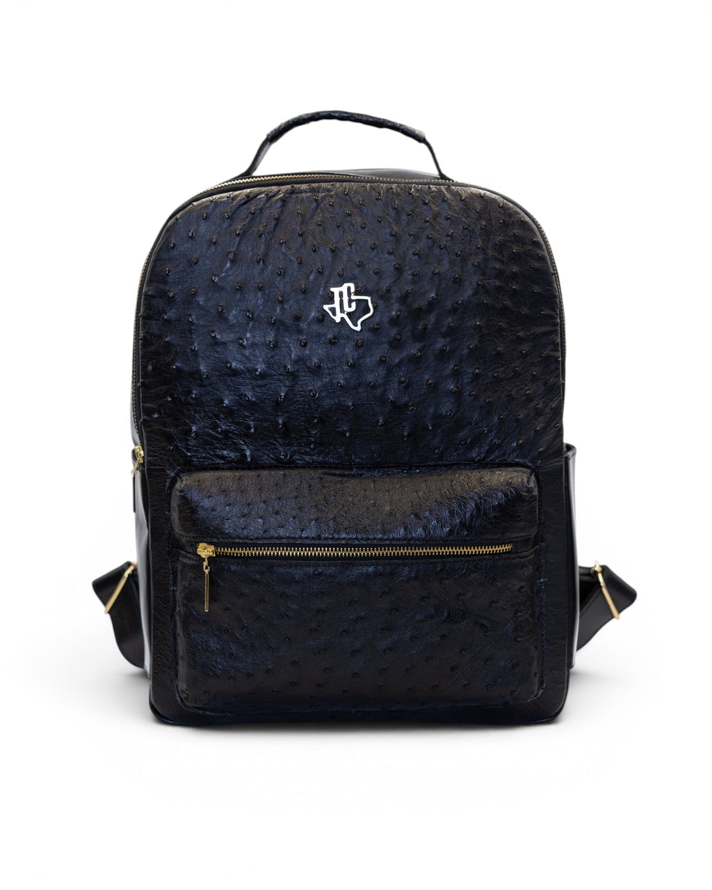 Onyx Ostrich Backpack