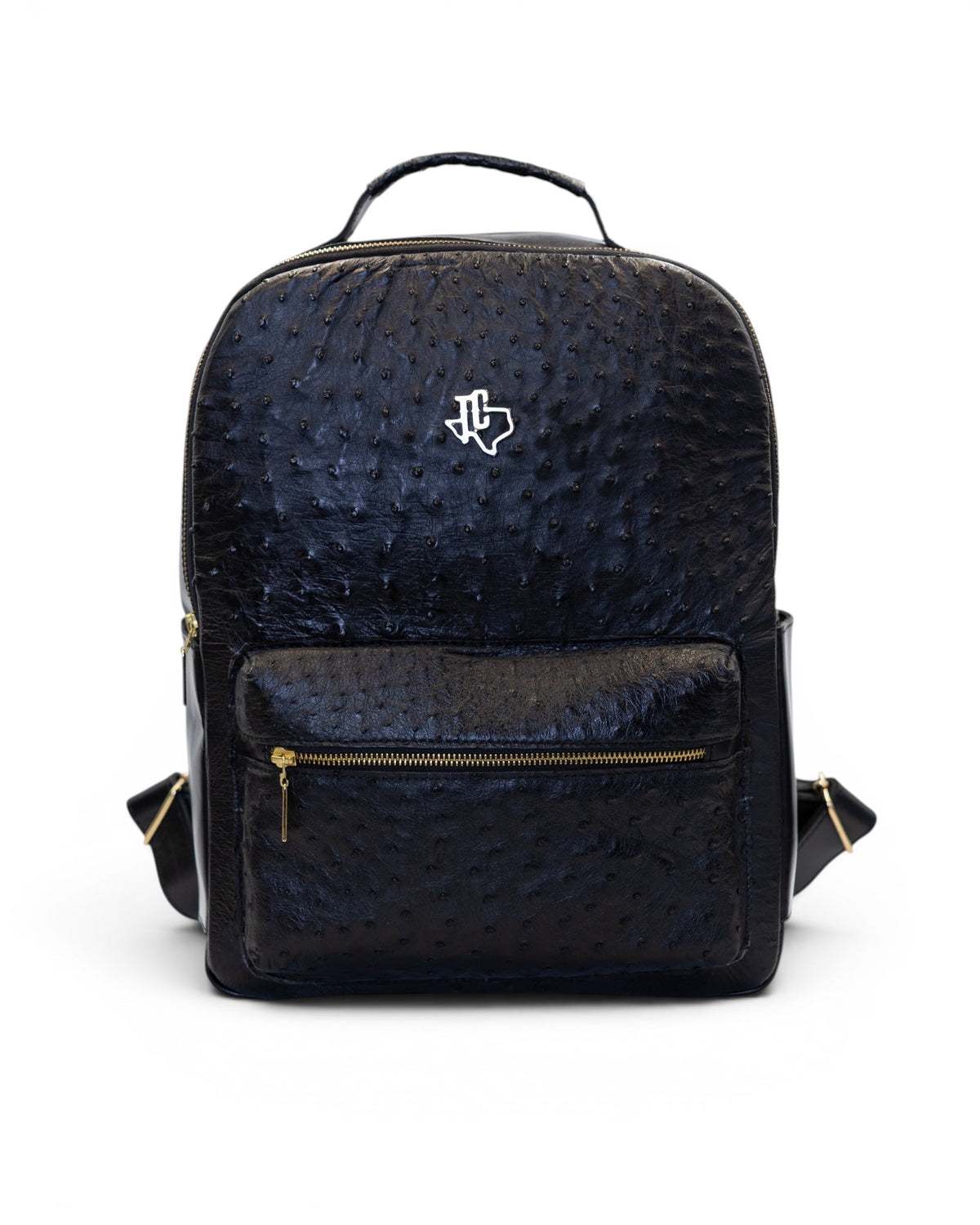 Onyx Ostrich Backpack