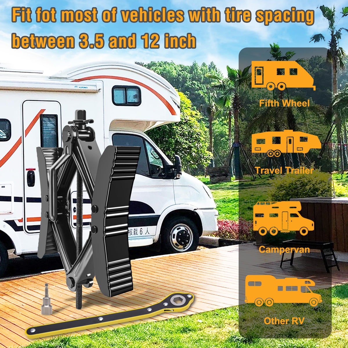 Lezcufer Camper Wheel Chock Stabilizer 2 Sets for RV Travel Trailer Heavy Duty X-Shaped RV Stabilizer Wheel Chock Anti-Move Tire Wheel Chock