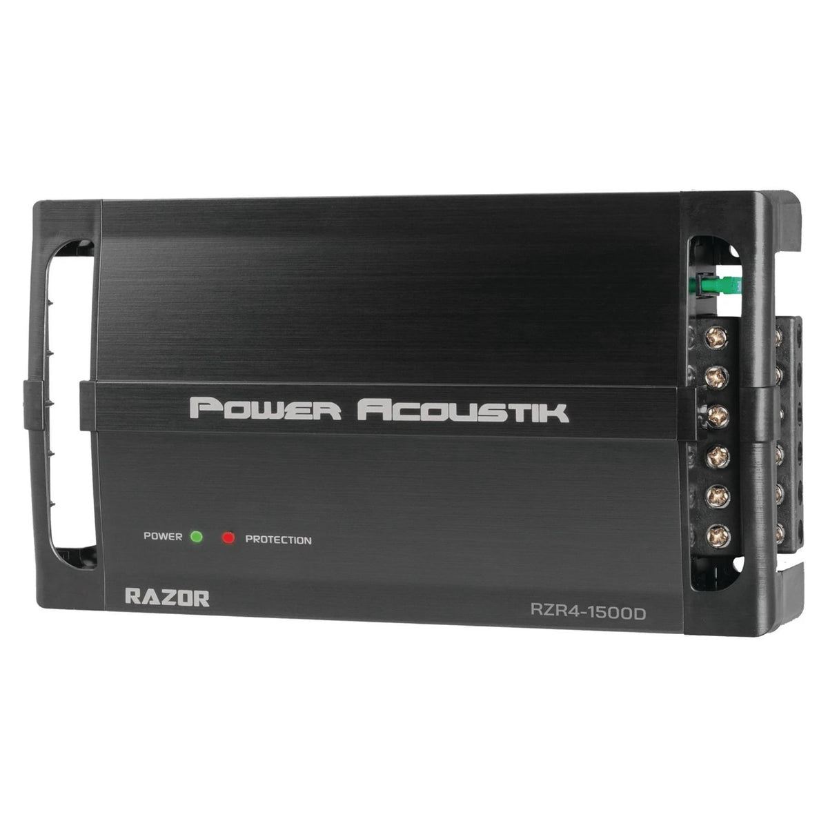 Power Acoustik RZR4-1500D 4-Channel Amplifier, Class D Full Range Amp, 1500W Max with SMT Circuitry (New)