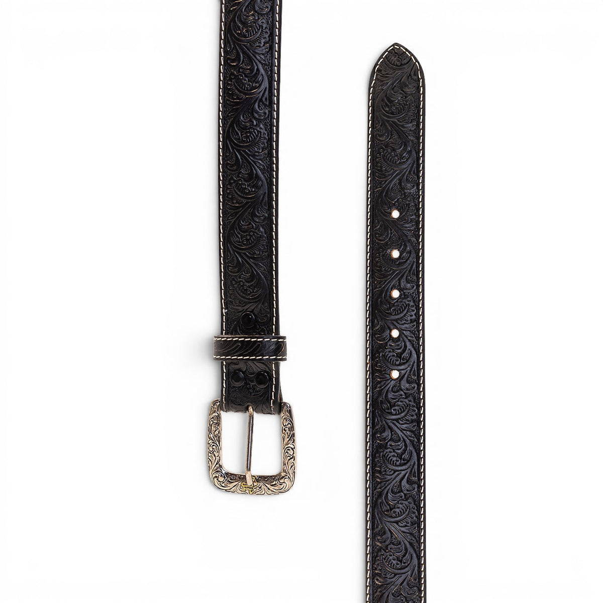 Tooled Onyx Belt