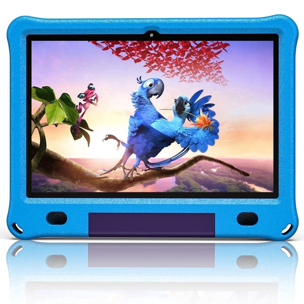 Android 16 Kids Tablet 10.1 inch with Case, 3GB RAM 64GB, IPS Touch Screen, Quad-Core,1280x800 | Wi-Fi6 | 6000mAh | Google Certified(Blue)