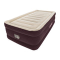 Bestway Maroon SleepSupport Premium Air Mattress Twin 20” with Built-in AC Pump