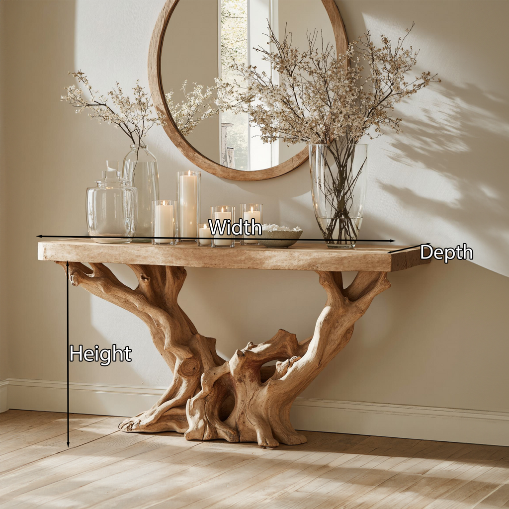 Farmhouse Solid Wood Console Table for Entryway or Hallway - view 4