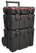 Hyper Tough Hyper Stack 3-Piece Modular Rolling Toolbox System, Black