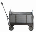 Seina Omni Multi-Purpose Assembled in Outdoor Wagon in Gray, High Strength Polyester Fabric. Easy Access Side Door. Compact Folding Design