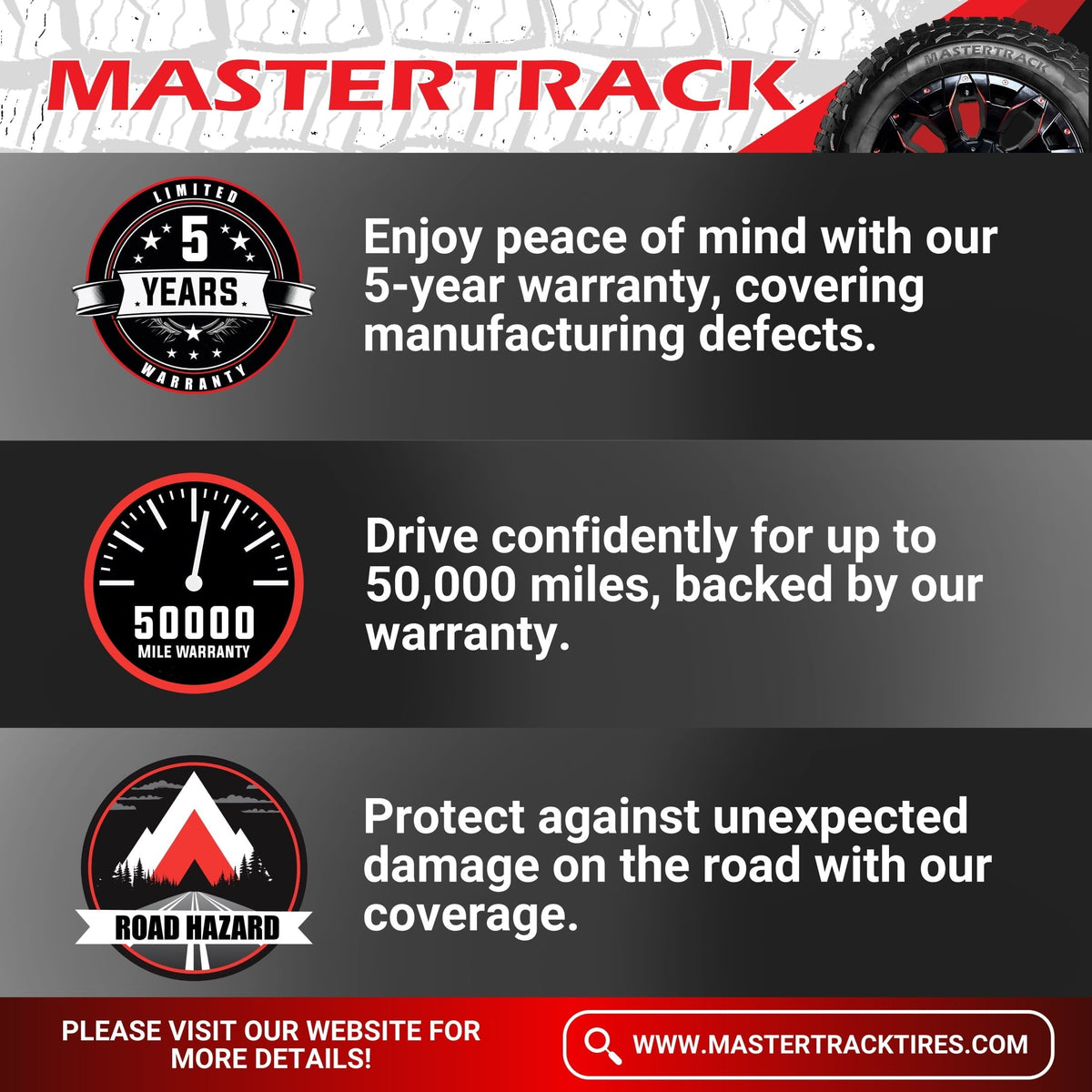 Mastertrack M-TRAC GT High Performance 235/40ZR19 96W XL A/S Passenger Tire 235/40/19 (Tire Only)