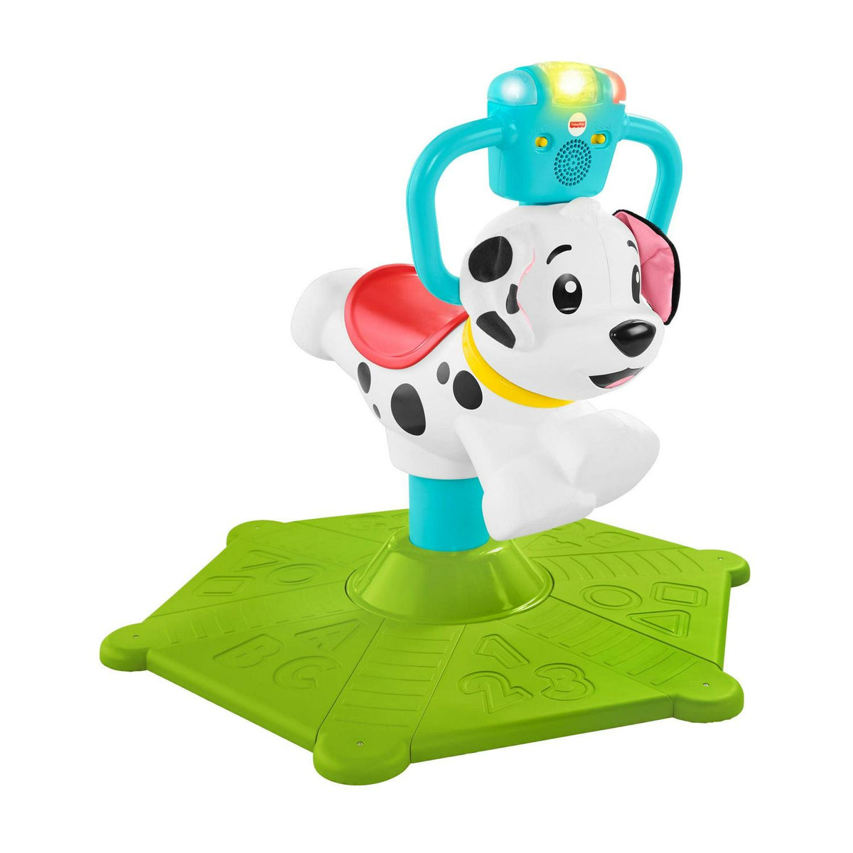 Fisher-Price Bounce And Spin Puppy Musical Ride-On Learning Toy, Multi ...