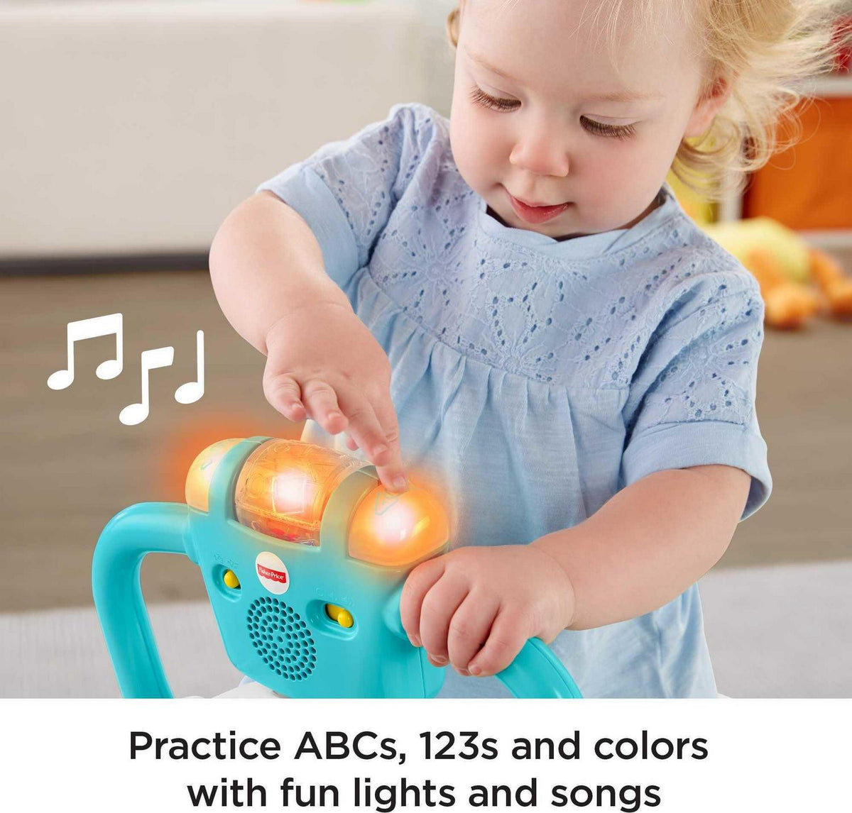 Fisher-Price Bounce And Spin Puppy Musical Ride-On Learning Toy, Multi ...