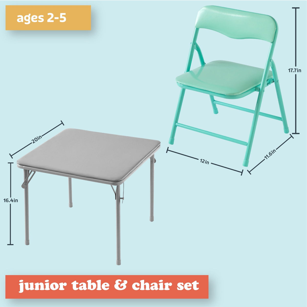 Little Nest Junior Activity Table and Chair Set, 2-Piece