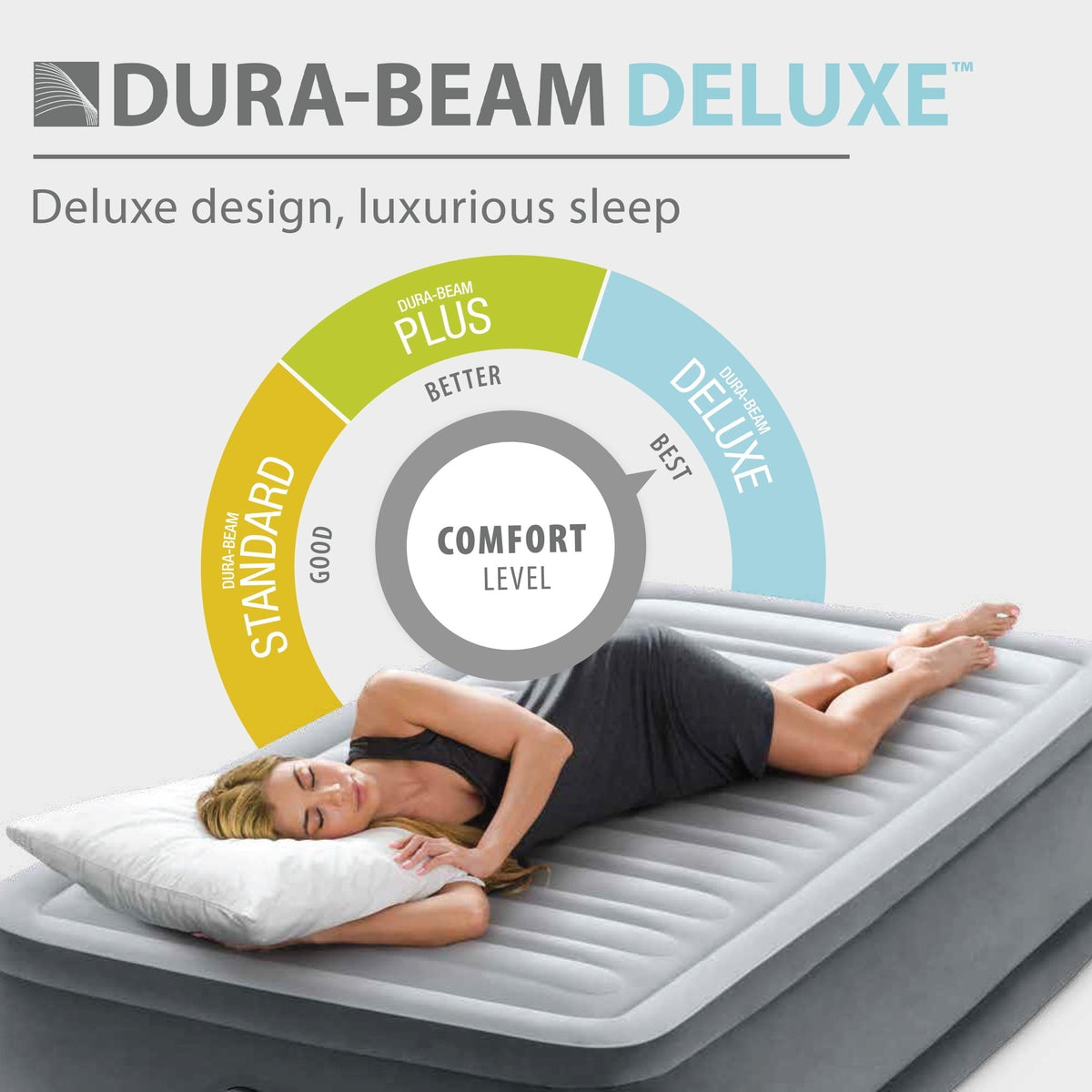 Intex - Dura-Beam Plus Series Elevated Airbed With IP, Twin